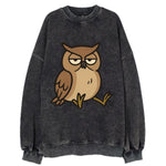 The Owl Judging Silently - Vintage Sweatshirt