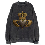 Claddagh Symbol  - Vintage Sweatshirt