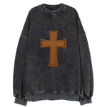 Carved Cross  - Vintage Sweatshirt