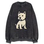 West Highland White Terrier - Alert stan Vintage Sweatshirt