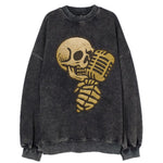 Skull Microphone  - Vintage Sweatshirt