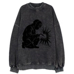 Welder sparks flying dramatically - Vintage Sweatshirt