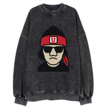 Salt Lake Ute wearing Utah beanie with U patch - Vintage Sweatshirt