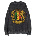 Senegal Lion Emblem  - Vintage Sweatshirt
