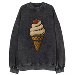 Ice Cream Cone  - Vintage Sweatshirt