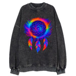 Dream Catcher Universe - Cosmic dreamcat - Vintage Sweatshirt