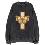Resurrection Cross  - Vintage Sweatshirt