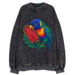 Rainbow Lorikeet Bottlebrush - Vintage Sweatshirt