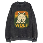 Arctic White Wolf  - Vintage Sweatshirt
