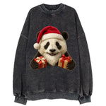 Santa Panda  - Vintage Sweatshirt