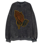 Praying Hands  - Vintage Sweatshirt