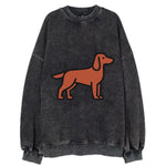 Irish Setter - Red/chestnut flat side profile - Vintage Sweatshirt