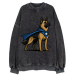 German Shepherd Patriotic Hero  - Vintag Vintage Sweatshirt