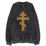 Orthodox Cross  - Vintage Sweatshirt