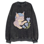 Lynx and Gentian - Vintage Sweatshirt