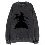 Japanese samurai sword draw - Vintage Sweatshirt