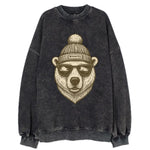 Winnipeg Polar Bear wearing Winnipeg bea - Vintage Sweatshirt