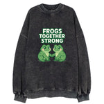 Frogs Together Strong 2 - Vintage Sweatshirt
