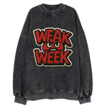 WEAK;WEEK WARRIOR Monday Blue Cap - Vintage Sweatshirt