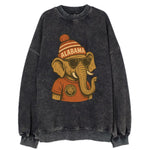 Tuscaloosa Crimson Elephant wearing Alab - Vintage Sweatshirt