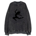 Contemporary dancer leap mid-air - Vintage Sweatshirt