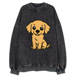 Golden Retriever - Head tilt curious pose - Vintage Sweatshirt