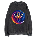 Micro Macro - Atom structure expanding i - Vintage Sweatshirt