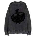 Mexican folk dancer twirling skirt - Vintage Sweatshirt
