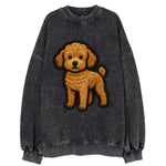 Toy Poodle - Trendy miniature design wit - Vintage Sweatshirt