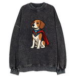Beagle Patriotic Hero  - Vintage Sweatshirt
