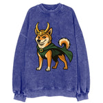Shiba Inu Loki  - Vintage Sweatshirt