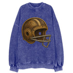 Football Helmet  - Vintage Sweatshirt