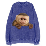 Capuchin Monkey  - Vintage Sweatshirt