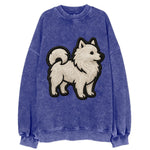 Japanese Spitz - Contemporary white spit - Vintage Sweatshirt