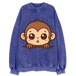 Baby Monkey  - Vintage Sweatshirt