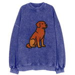 Nova Scotia Duck Tolling Retriever - Red embroidered pose - Vintage Sweatshirt