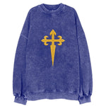 Order Of Santiago Cross - Vintage Sweatshirt