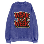WEAK;WEEK WARRIOR Monday Blue Cap - Vintage Sweatshirt