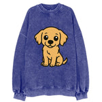 Golden Retriever - Head tilt curious pose - Vintage Sweatshirt