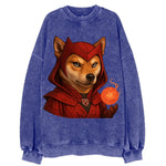 Shiba Inu Scarlet Witch  - Vintage Sweatshirt
