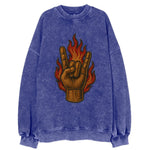 Devil Horns  - Vintage Sweatshirt