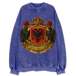 Albania Double Eagle Emblem  - Vintage Sweatshirt