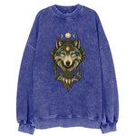 Pearl Wolf Shimmer  - Vintage Sweatshirt