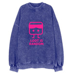 LOOT IS RANDOM | Dice wearing blindfold - Vintage Sweatshirt