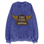 First Class Emblem  - Vintage Sweatshirt