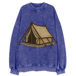 Camping Tent  - Vintage Sweatshirt