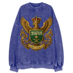 Saudi Arabia Heritage Badge  - Vintage Sweatshirt