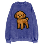 Toy Poodle - Trendy miniature design wit - Vintage Sweatshirt