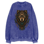 Storm Wolf Thunder  - Vintage Sweatshirt