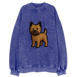 Cairn Terrier - Modern shaggy design wit - Vintage Sweatshirt